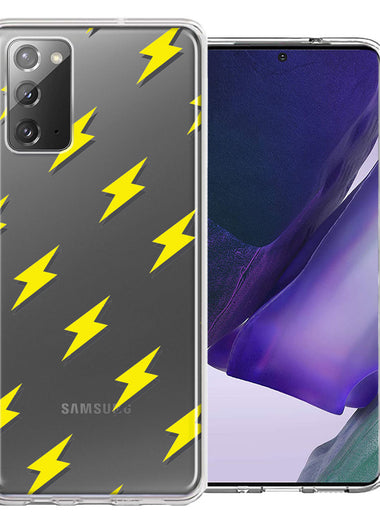 Samsung Galaxy Note 20 Electric Lightning Bolts Design Double Layer Phone Case Cover