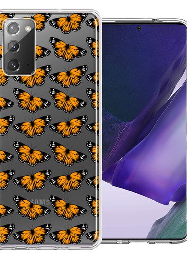 Samsung Galaxy Note 20 Monarch Butterflies Design Double Layer Phone Case Cover