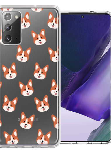 Samsung Galaxy Note 20 Shiba Inu Polkadots Design Double Layer Phone Case Cover