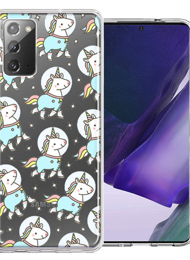 Samsung Galaxy Note 20 Space Unicorns Design Double Layer Phone Case Cover
