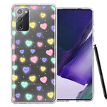 Samsung Galaxy Note 20 Valentine's Day Heart Candies Polkadots Design Double Layer Phone Case Cover