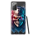 Samsung Galaxy Note 20 Cyberpunk Machine Headphones Skull Double Layer Phone Case Cover