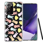 Samsung Galaxy Note 20 Ultra Pastel Easter Polkadots Bunny Chick Candies Double Layer Phone Case Cover