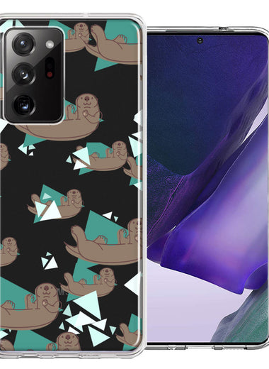 Samsung Galaxy Note 20 Ultra Cute Otter Design Double Layer Phone Case Cover