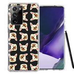 Samsung Galaxy Note 20 Ultra Frenchie Bulldog Polkadots Design Double Layer Phone Case Cover