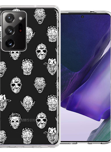 Samsung Galaxy Note 20 Ultra Halloween Horror Villans Design Double Layer Phone Case Cover