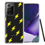 Samsung Galaxy Note 20 Ultra Electric Lightning Bolts Design Double Layer Phone Case Cover