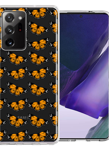 Samsung Galaxy Note 20 Ultra Monarch Butterflies Design Double Layer Phone Case Cover