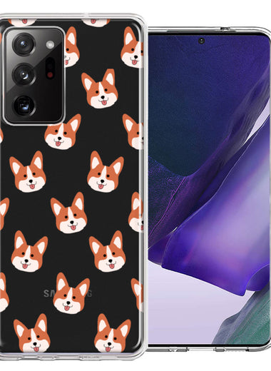Samsung Galaxy Note 20 Ultra Shiba Inu Polkadots Design Double Layer Phone Case Cover