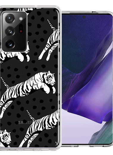 Samsung Galaxy Note 20 Ultra Tiger Polkadots Design Double Layer Phone Case Cover