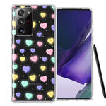 Samsung Galaxy Note 20 Ultra Valentine's Day Heart Candies Polkadots Design Double Layer Phone Case Cover