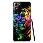 Samsung Galaxy Note 20 Ultra Neon Rainbow Swag Tiger Hybrid Protective Phone Case Cover