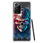Samsung Galaxy Note 20 Ultra Cyberpunk Machine Headphones Skull Double Layer Phone Case Cover