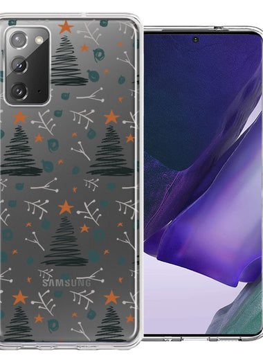 Samsung Galaxy Note 20 Holiday Christmas Trees Design Double Layer Phone Case Cover