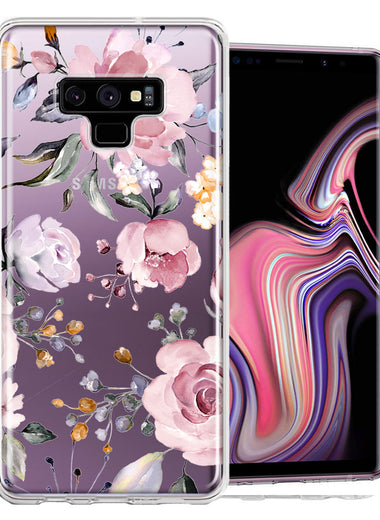 For Samsung Galaxy Note 9 Soft Pastel Spring Floral Flowers Blush Lavender Phone Case Cover