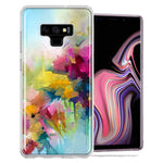 For Samsung Galaxy Note 9 Watercolor Flowers Abstract Spring Colorful Floral Painting Phone Case Cover