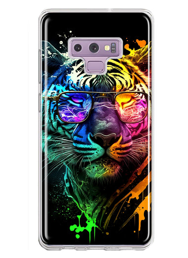 Samsung Galaxy Note 9 Neon Rainbow Swag Tiger Hybrid Protective Phone Case Cover