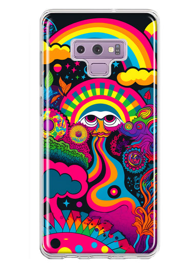 Samsung Galaxy Note 9 Psychedelic Trippy Hippie Night Walk Hybrid Protective Phone Case Cover
