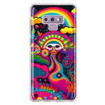 Samsung Galaxy Note 9 Psychedelic Trippy Hippie Night Walk Hybrid Protective Phone Case Cover
