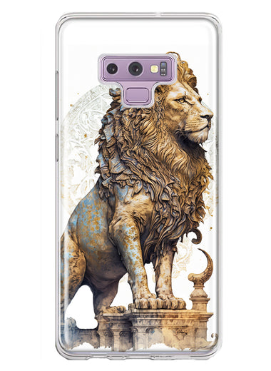 Samsung Galaxy Note 9 Ancient Lion Sculpture Hybrid Protective Phone Case Cover