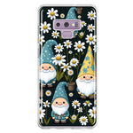 Samsung Galaxy Note 9 Cute White Daisies Gnomes Flowers Floral Double Layer Phone Case Cover
