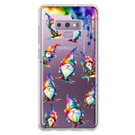 Samsung Galaxy Note 9 Neon Water Painting Colorful Splash Gnomes Hybrid Protective Phone Case Cover