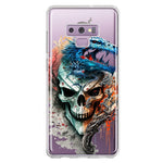 Samsung Galaxy Note 9 Fantasy Blue Dragon Dream Skull Double Layer Phone Case Cover