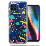 Motorola One 5G 90's Swag Shapes Design Double Layer Phone Case Cover