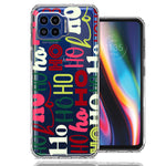Motorola One 5G Christmas Santa Ho Ho Ho textagraphy Festive Holiday Double Layer Phone Case Cover