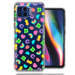 Motorola One 5G Cute Lucky Marshmallow Cereal Nostalgic Double Layer Phone Case Cover