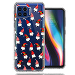 Motorola One 5G Cute Red Christmas Holiday Santa Gnomes Design Double Layer Phone Case Cover