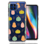 Motorola One 5G Fall Autumn Fairy Pumpkins Thanksgiving Spooky Season Double Layer Phone Case Cover