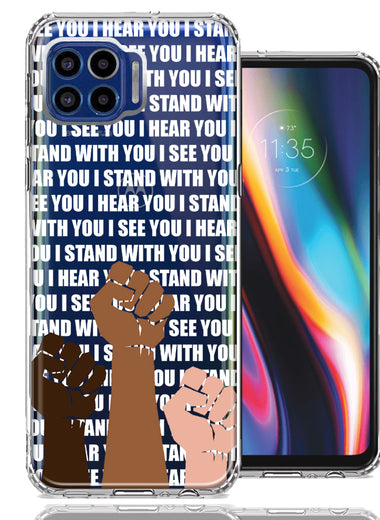Motorola One 5G BLM Equality Stand With You Double Layer Phone Case Cover