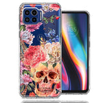 For Motorola One 5G Indie Spring Peace Skull Feathers Floral Butterfly Flowers Phone Case Cover