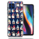 Motorola One 5G USA Fourth Of July American Summer Cute Gnomes Patriotic Parade Double Layer Phone Case Cover