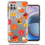 Motorola One 5G Ace Thanksgiving Autumn Fall Design Double Layer Phone Case Cover