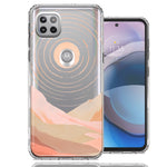 Motorola One 5G Ace Desert Mountains Design Double Layer Phone Case Cover