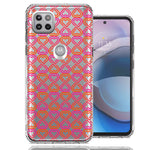 Motorola One 5G Ace Infinity Hearts Design Double Layer Phone Case Cover