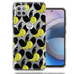 Motorola One 5G Ace Tropical Bananas Design Double Layer Phone Case Cover