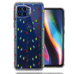 Motorola One 5G Vintage Christmas Lights Design Double Layer Phone Case Cover