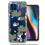 Motorola One 5G Cute Otter Design Double Layer Phone Case Cover
