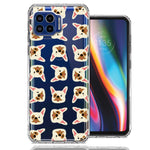 Motorola One 5G Frenchie Bulldog Polkadots Design Double Layer Phone Case Cover
