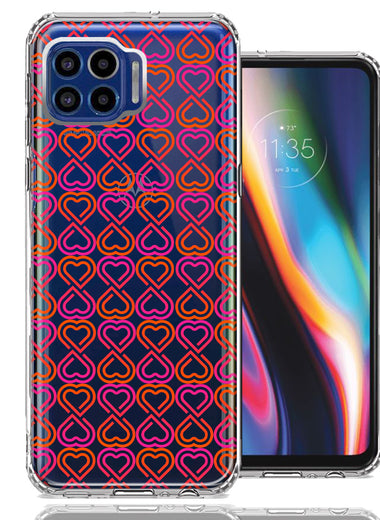 Motorola One 5G Infinity Hearts Design Double Layer Phone Case Cover