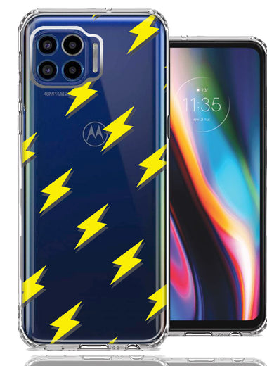 Motorola One 5G Electric Lightning Bolts Design Double Layer Phone Case Cover