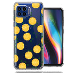Motorola One 5G Tropical Pineapples Polkadots Design Double Layer Phone Case Cover