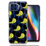 Motorola One 5G Tropical Bananas Design Double Layer Phone Case Cover