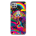 Motorola One 5G Psychedelic Trippy Hippie Night Walk Hybrid Protective Phone Case Cover
