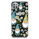 Motorola One 5G Cute White Daisies Gnomes Flowers Floral Double Layer Phone Case Cover