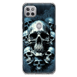 Motorola One 5G Graveyard Death Dream Skulls Double Layer Phone Case Cover