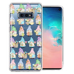 Samsung Galaxy S10e Pastel Easter Cute Gnomes Spring Flowers Eggs Holiday Seasonal Double Layer Phone Case Cover